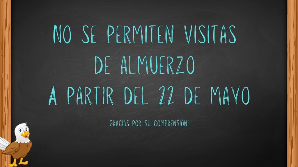 no lunc visitors - spanish