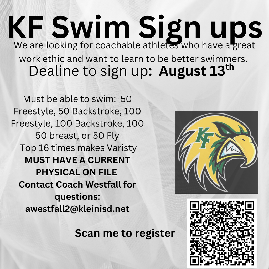 KF Swim Sign Ups