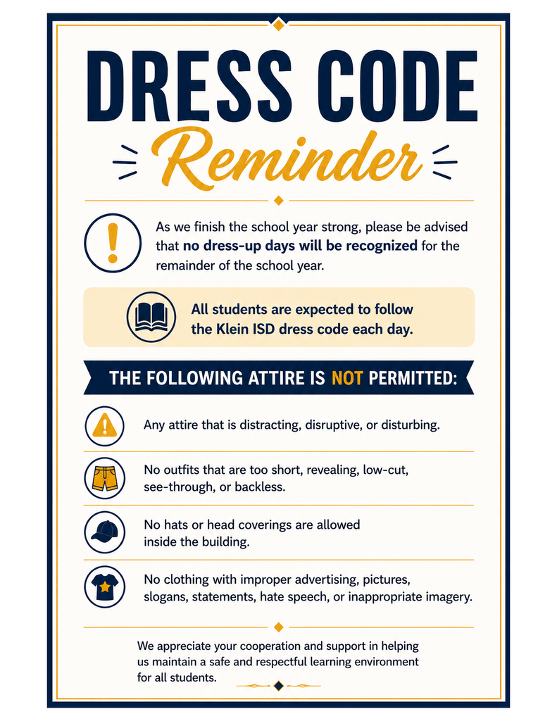Dress Code Reminder
