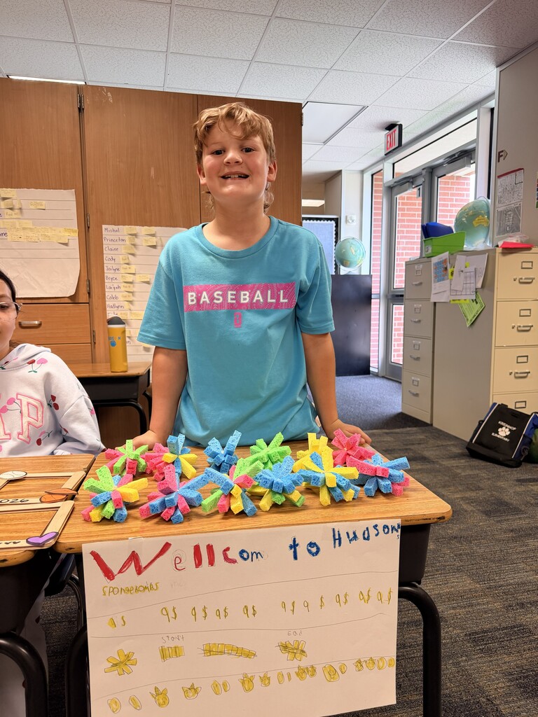 Market Day student with items