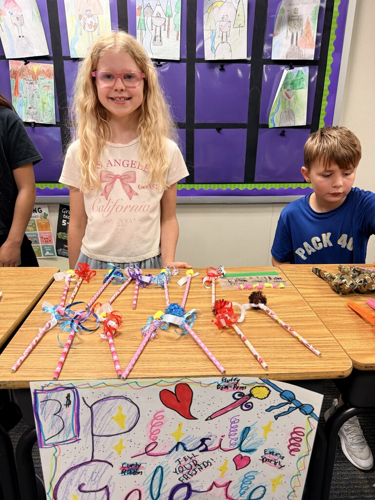 Students with Market Day Items