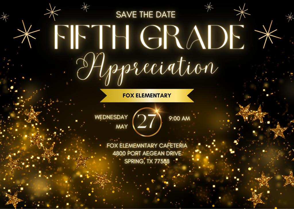 5th Grade Appreciation Flyer
