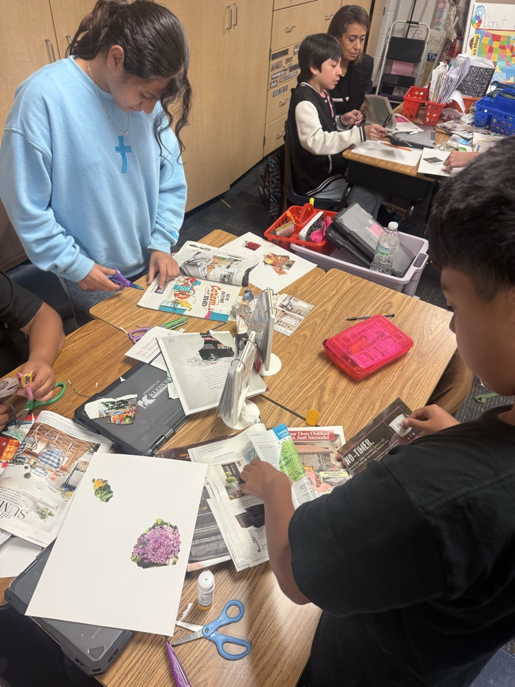 students creating