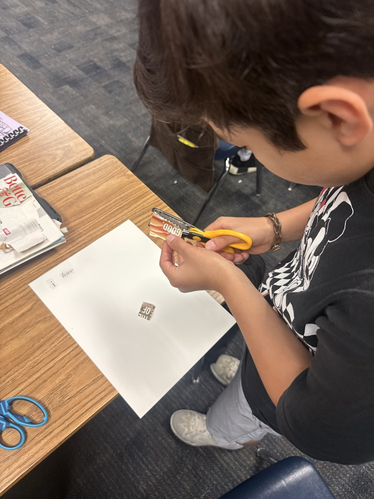 students creating