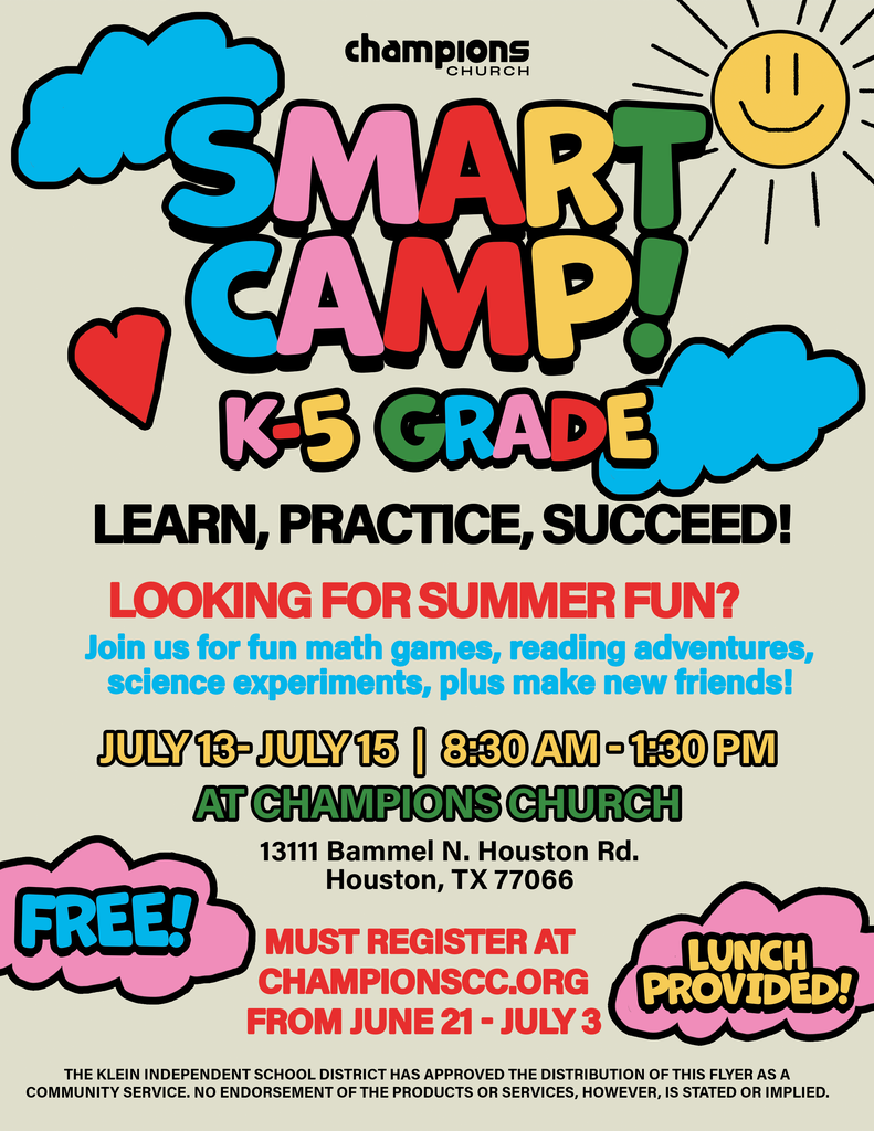 KISD: Community Flyer Smart Camp 