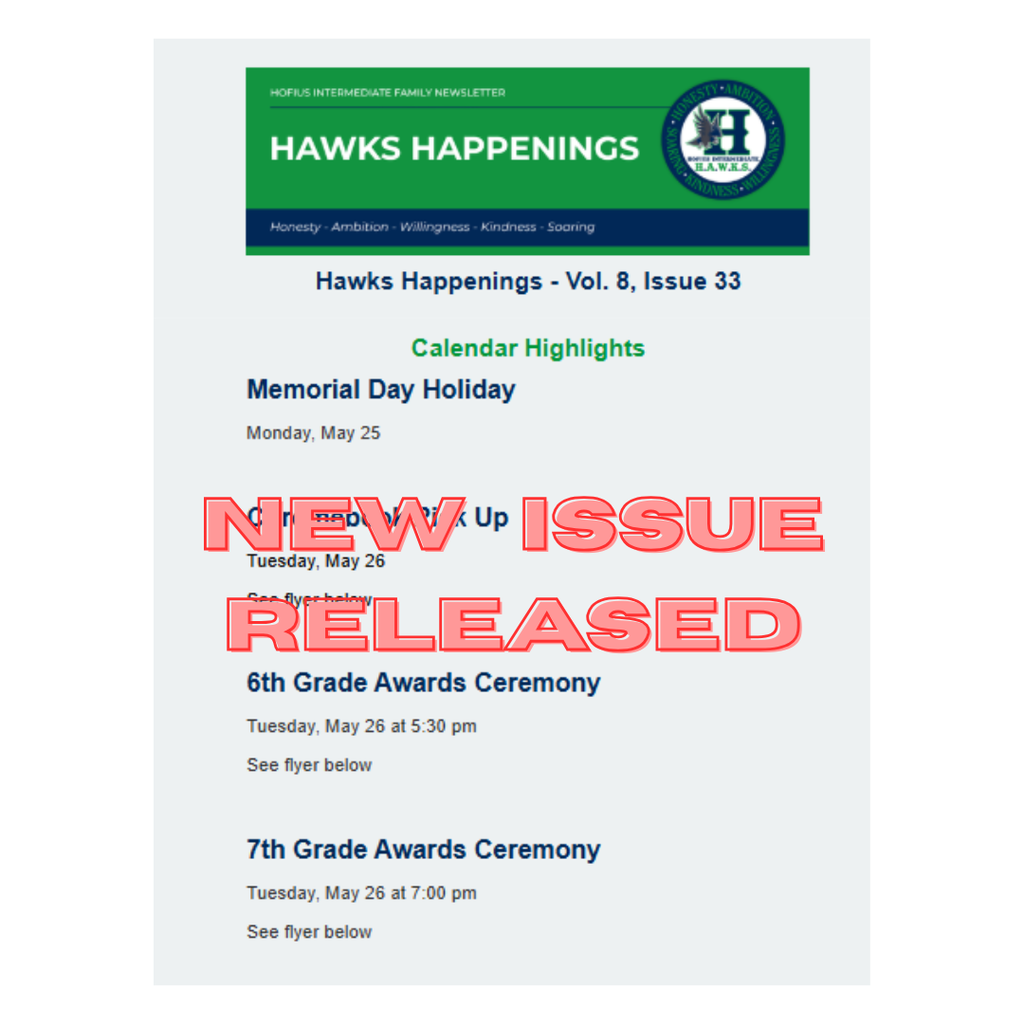 Hawks Happenings - Vol. 8, Issue 33
