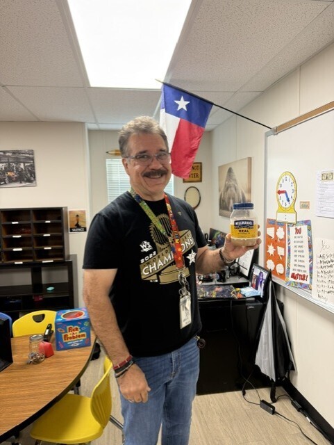 Pictures of teachers drinking out of anything but a cup