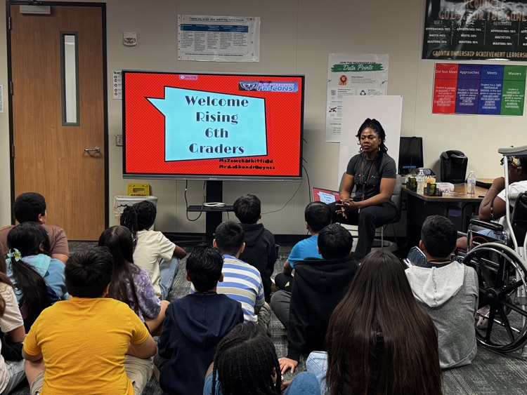 Behavior talks with students. 