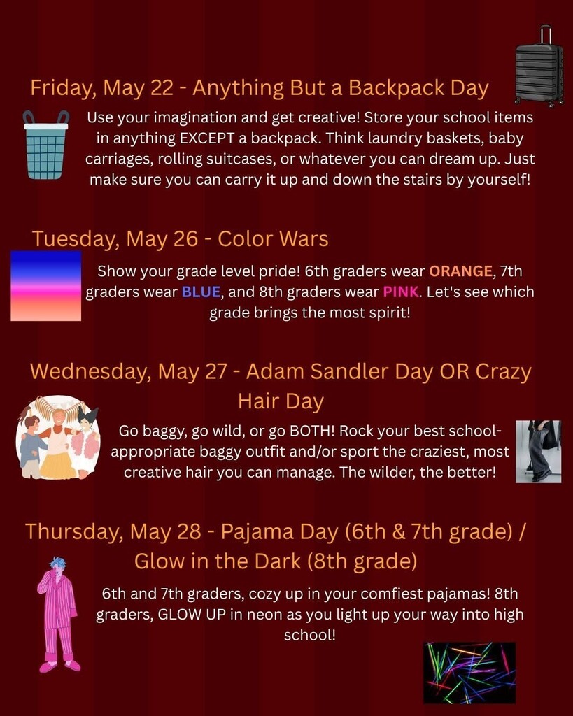 StuCo Dress Up Days