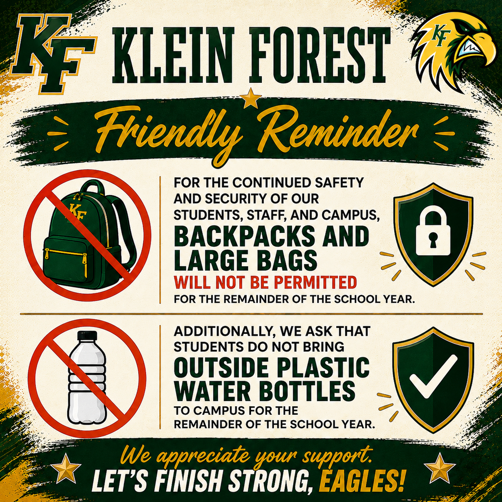 No Backpacks or Water Bottles