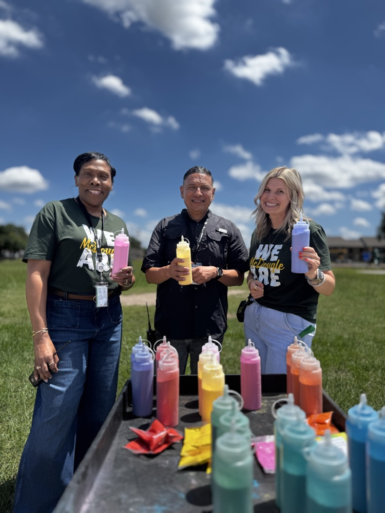 Educators ready to have some fun during the color run 