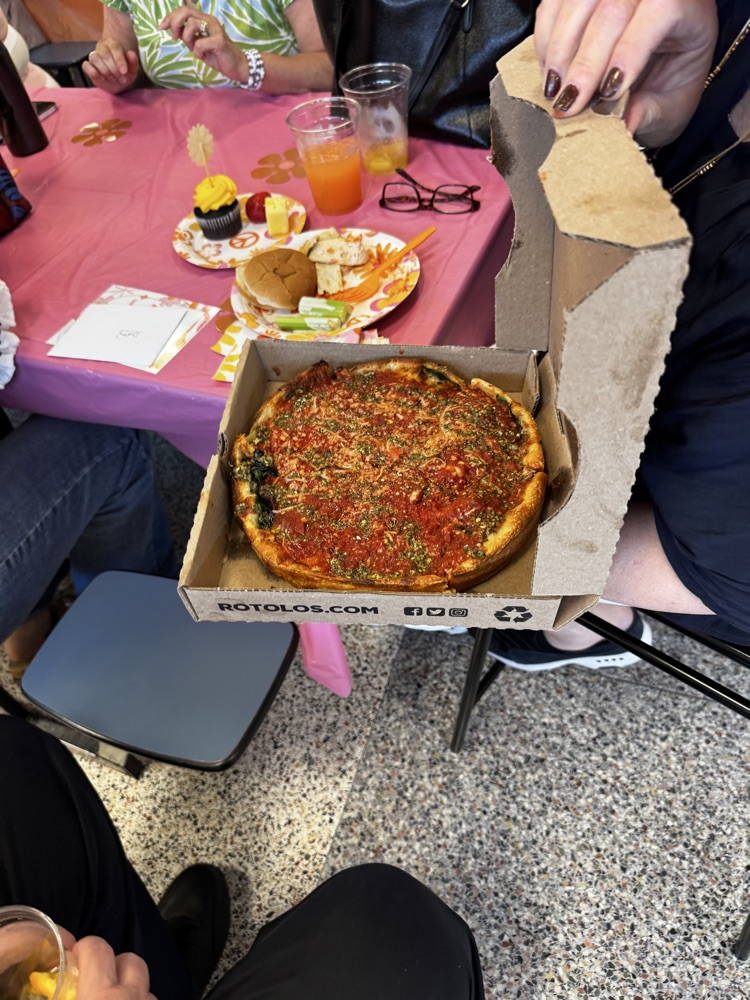Chicago style pizza. 