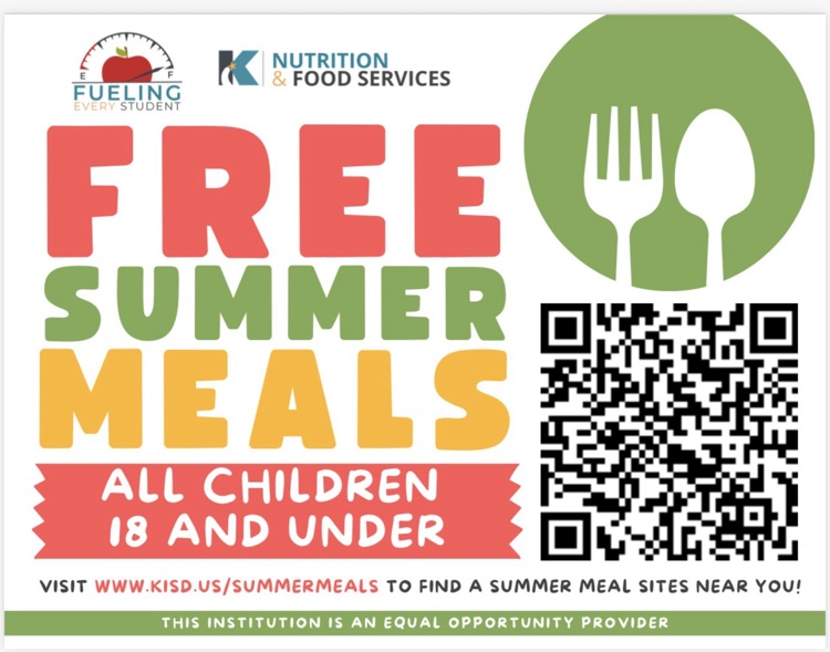 flyer to scan to find free summer meals near you. 