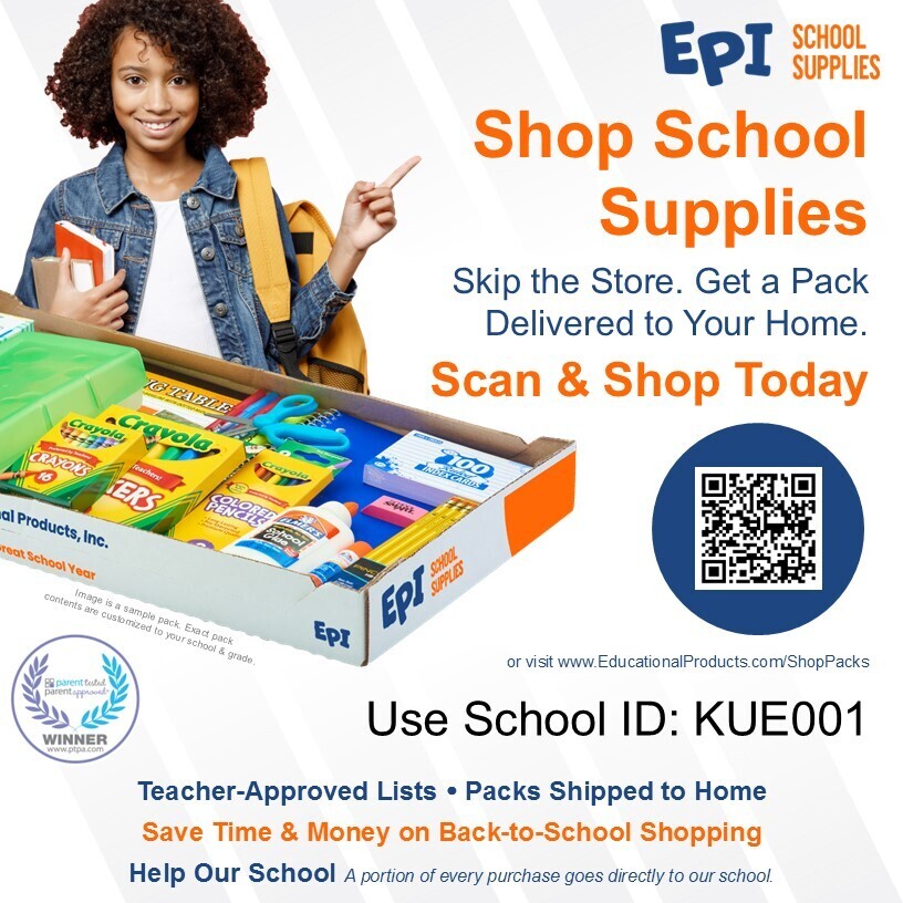 school suppy summer flyer