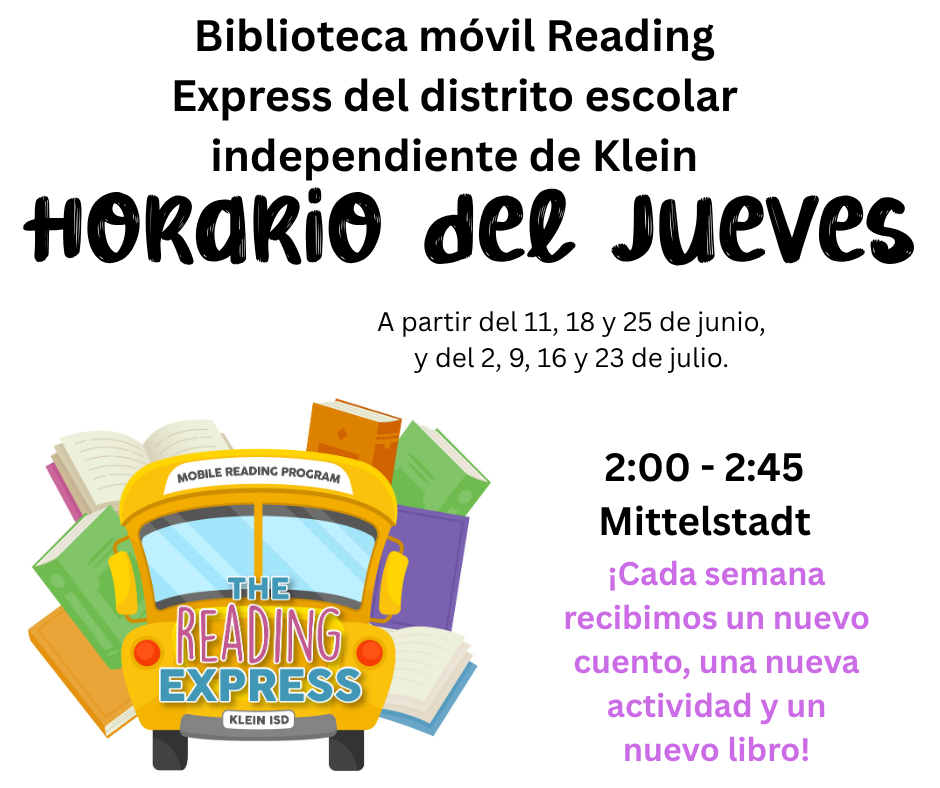 Spanish Flyer with all dates for Reading express schedule