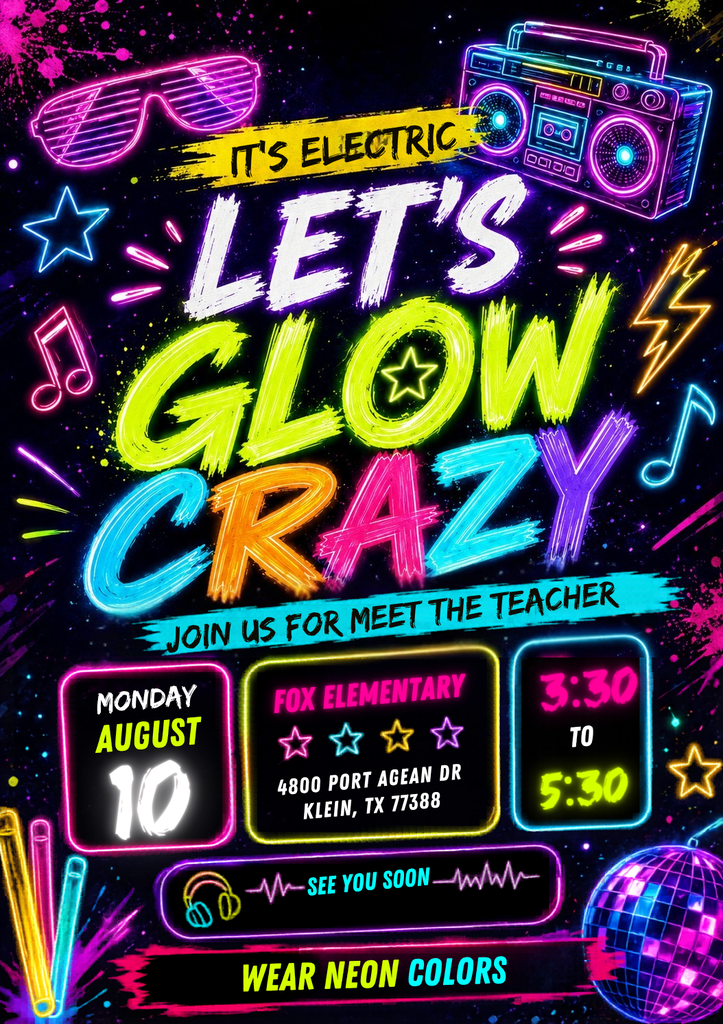 Meet the Teacher flyer