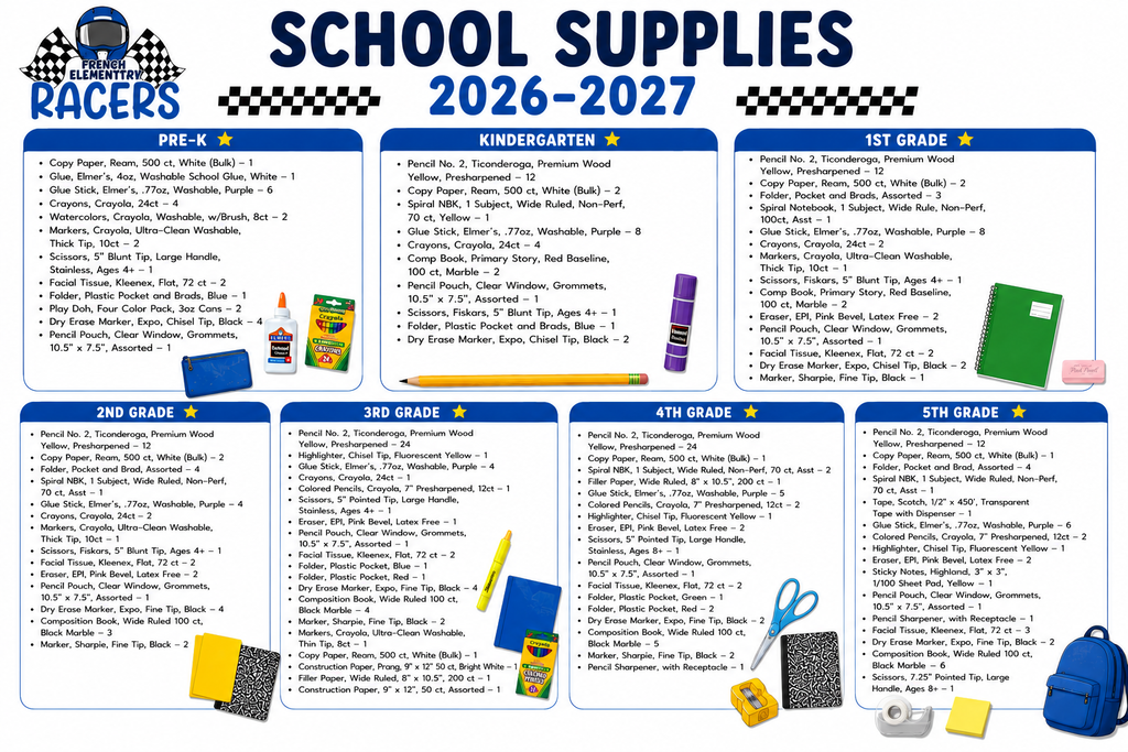 school supply list