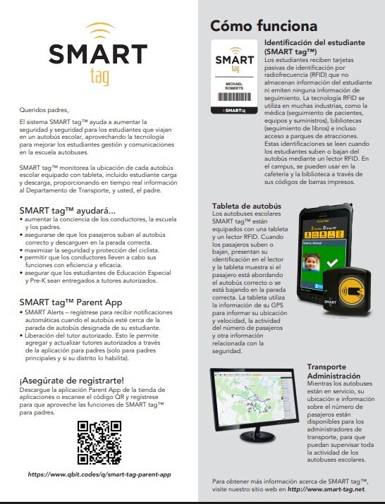 Parent Letter Smart Tag Spa