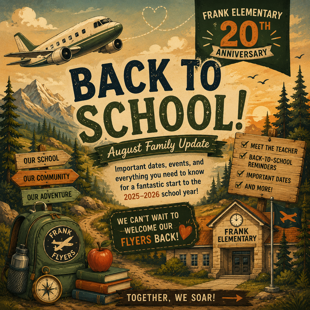 Back to School image with airplane and adventure theme