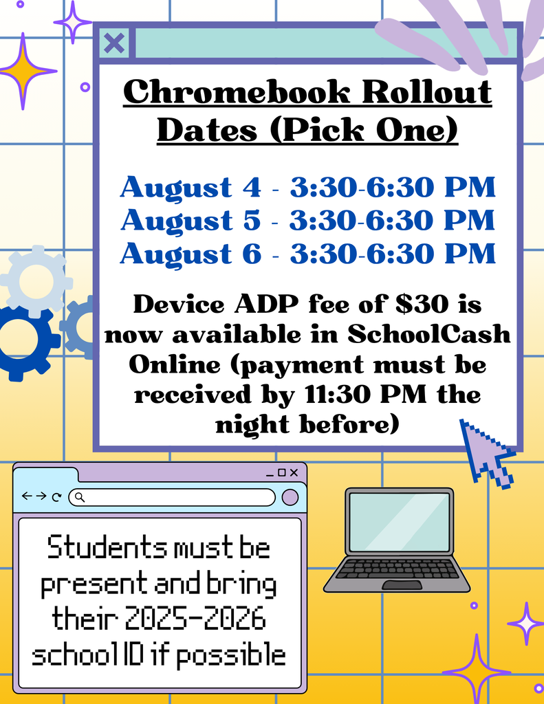 Chromebook Roll Out Dates