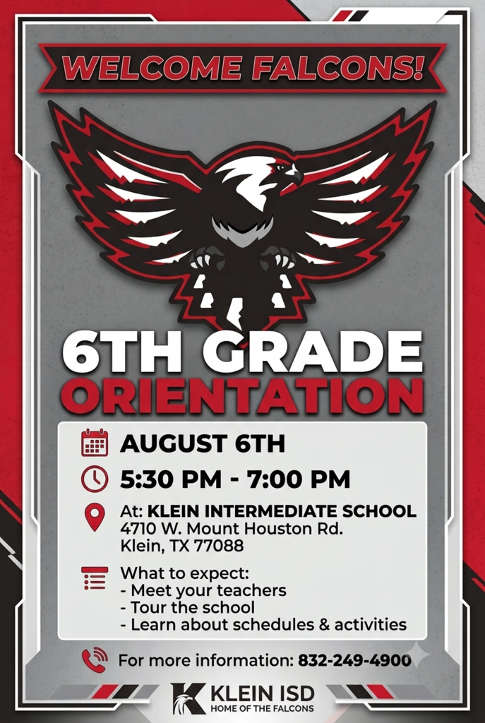 6th Grade Orientation 2026-2027