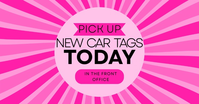 car tag pick up