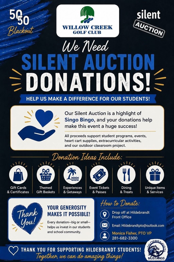 We need Silent Auction Donations