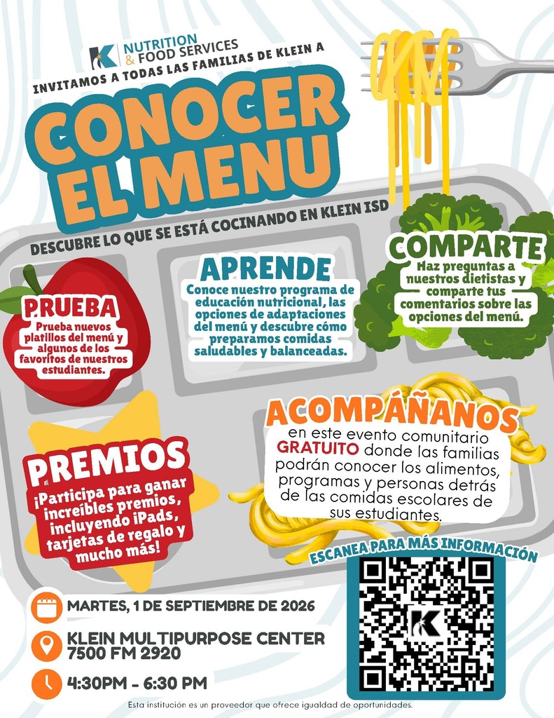 Meet the Menu Spanish