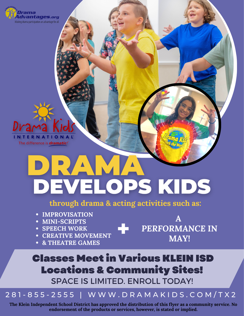 KISD Community Flyers: Drama Kids sign ups! 