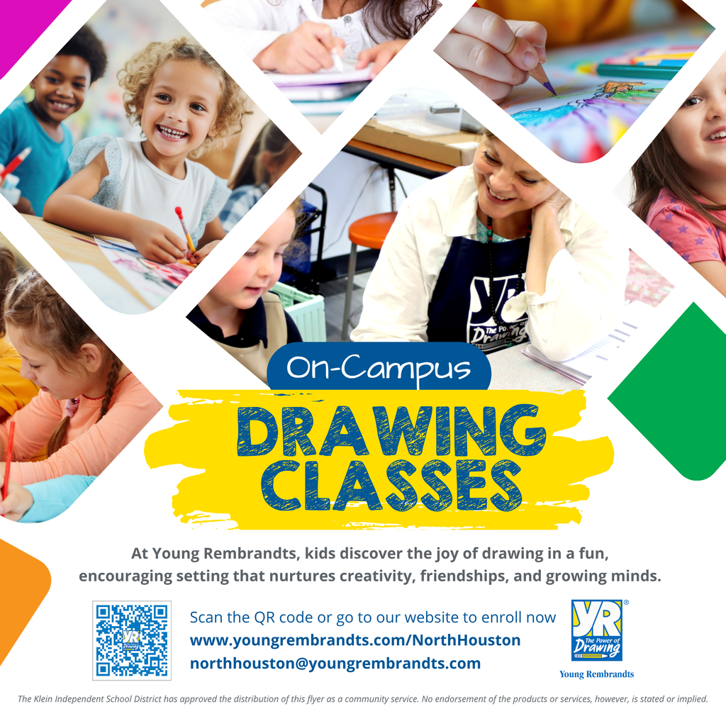 KISD Community Flyers: Young Rembrandts Drawing Classes 