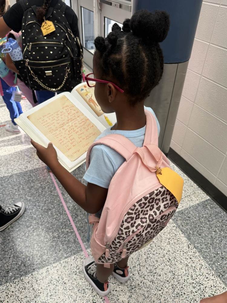 student reading