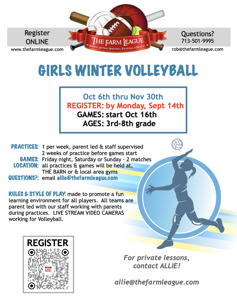 KISD Community Flyers: Farm League Girls Winter Volleyball 