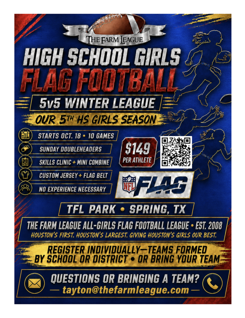 KISD: Community Flyer - The Farm League HIGH SCHOOL GIRLS FLAG FOOTBALL