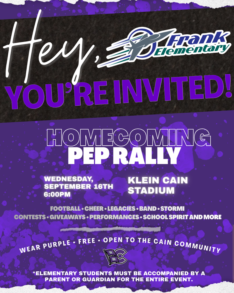 Homecoming pep rally invite