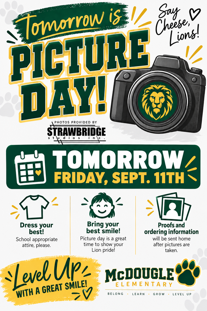 Flyer for picture day Sept 11
