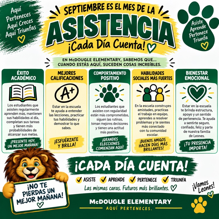 attendance matters flyer – Spanish