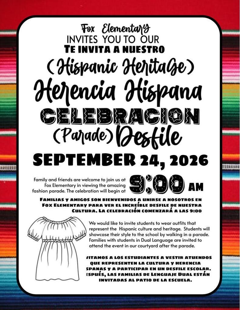 Hispanic Heritage Parade Flyer