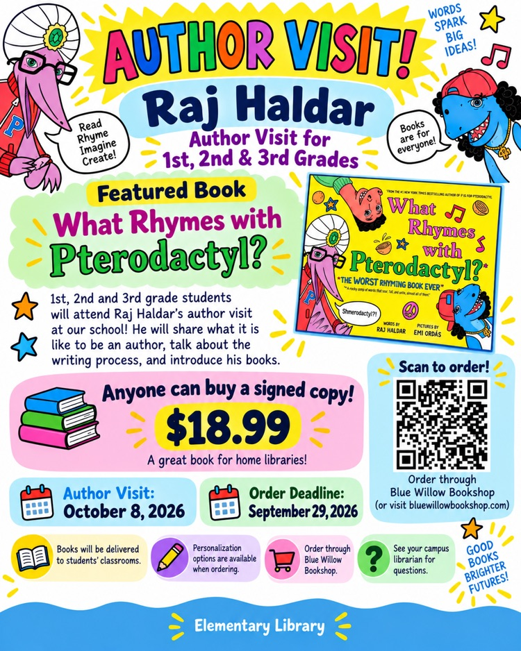author visit with Raj Halder