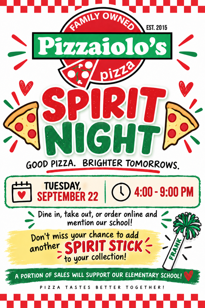 Pizzaiolo's Sprit Night flyer 