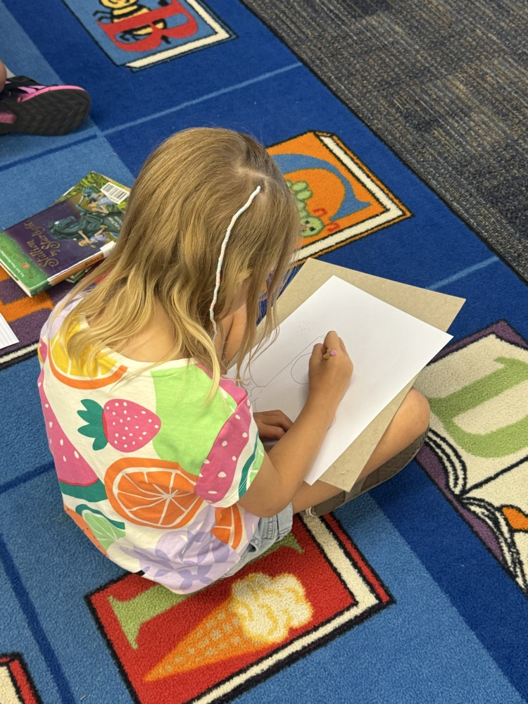 student drawing