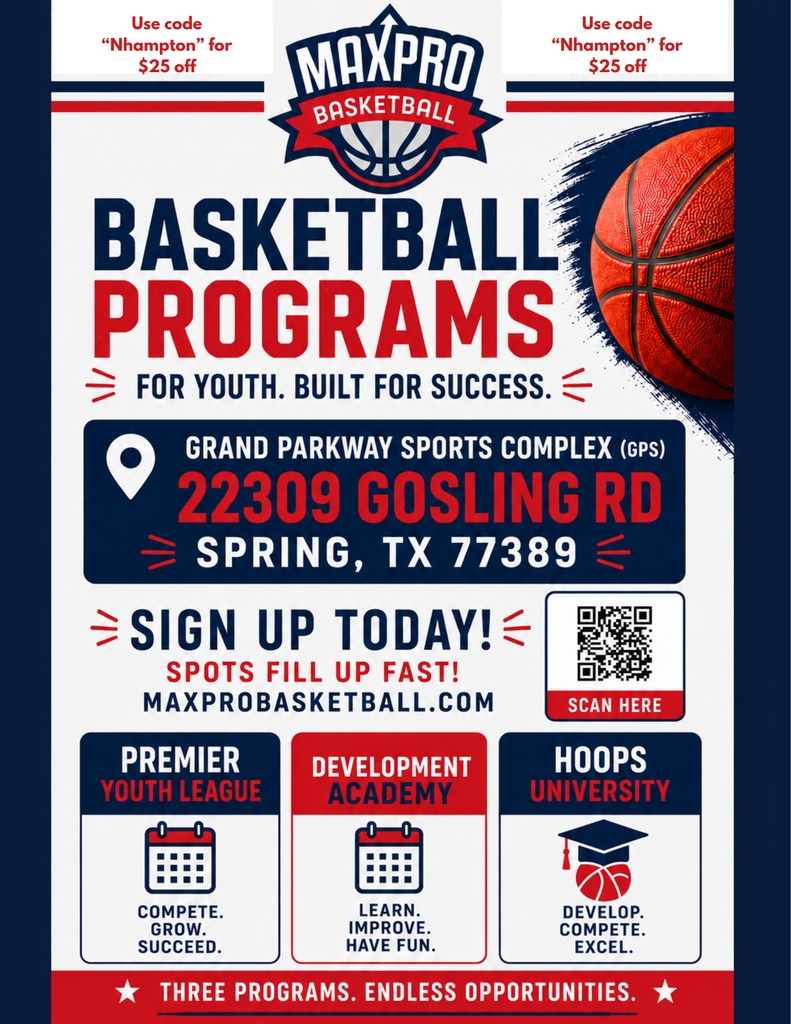 KISD Community Flyers: MAXPRO Basketball 