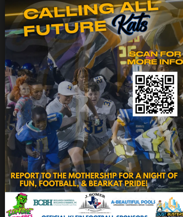 A poster invites participants to join a football event for a night of fun, featuring an image of kids running.