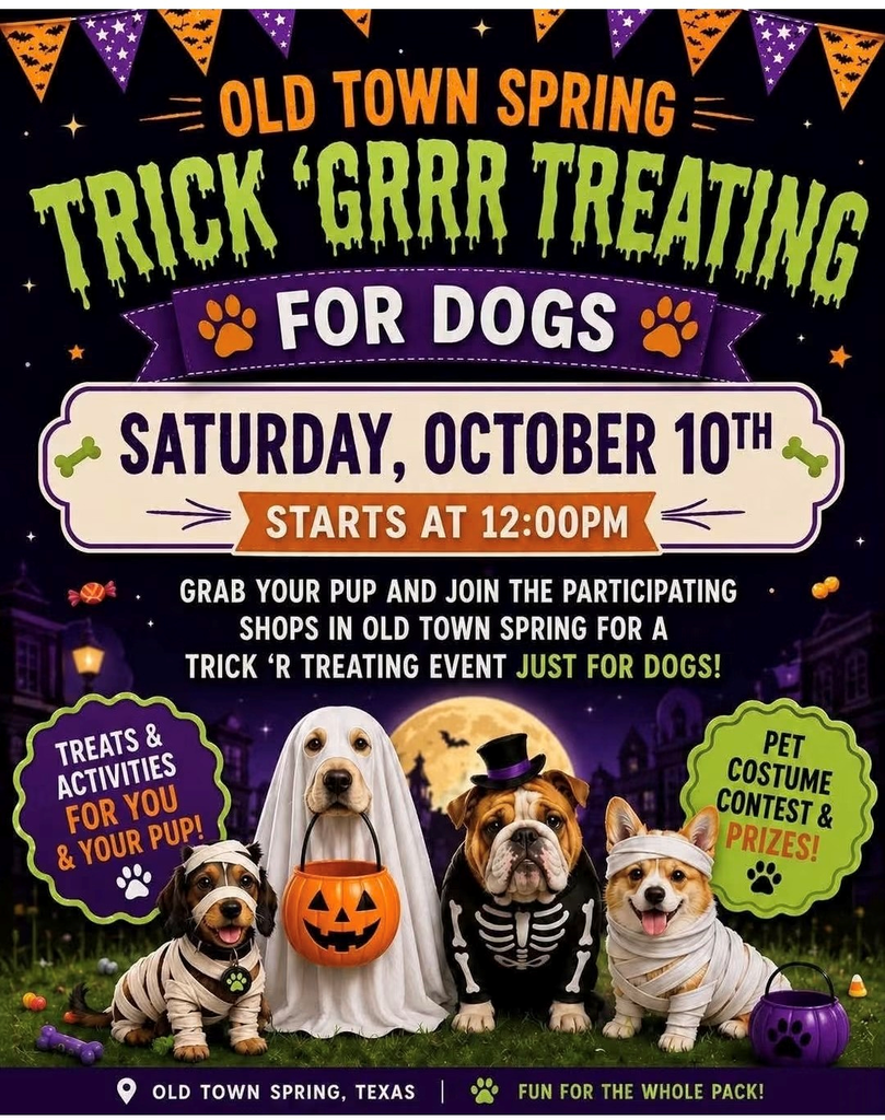 KISD Community Flyers: Old Town Spring Pup Trick Grrrr Treating 