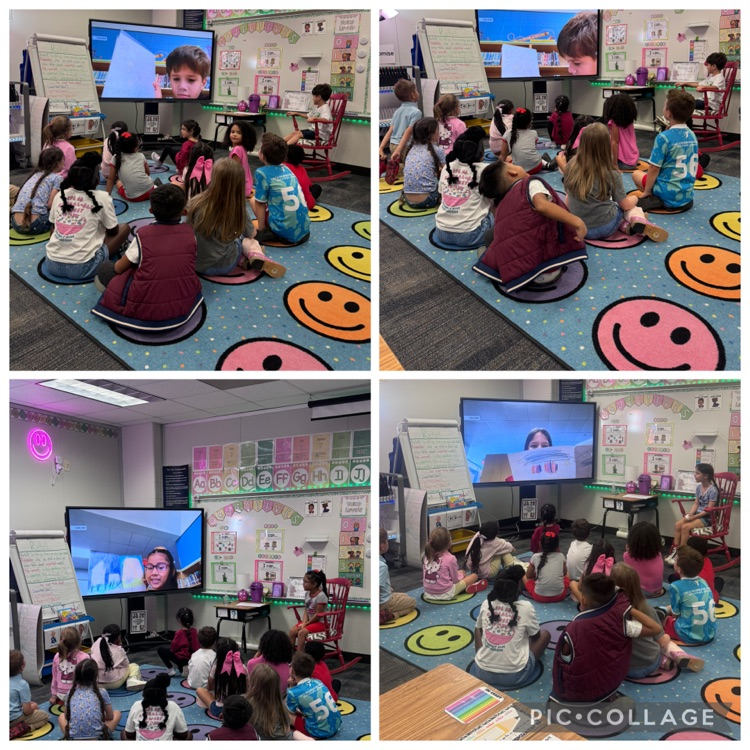 students reading