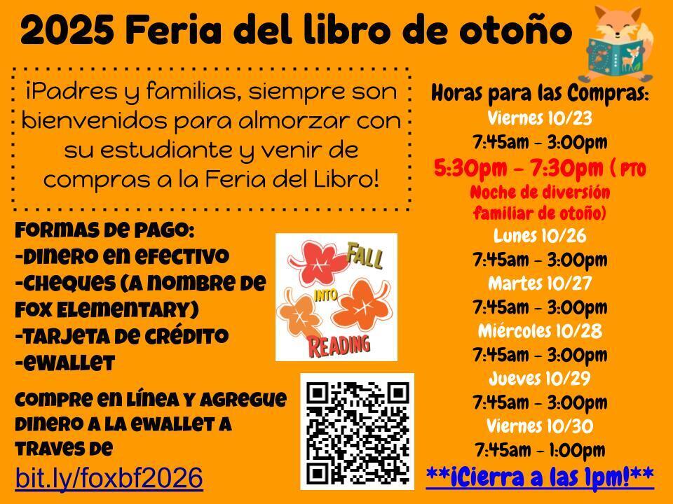 Book Fair Flyer Spanish
