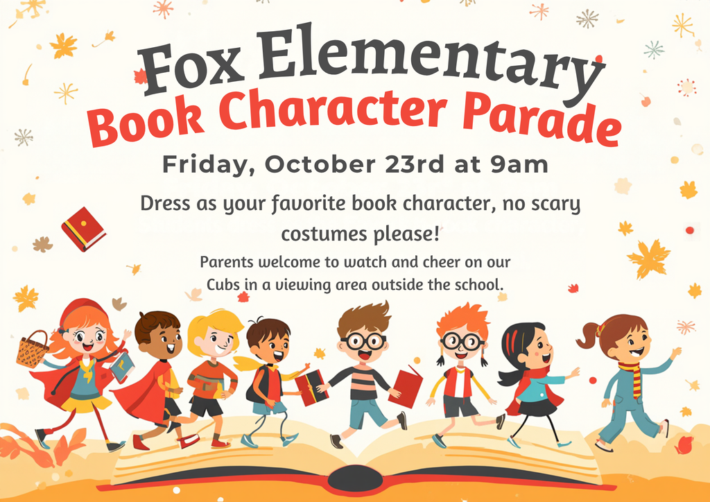 Book Character Parade Flyer English