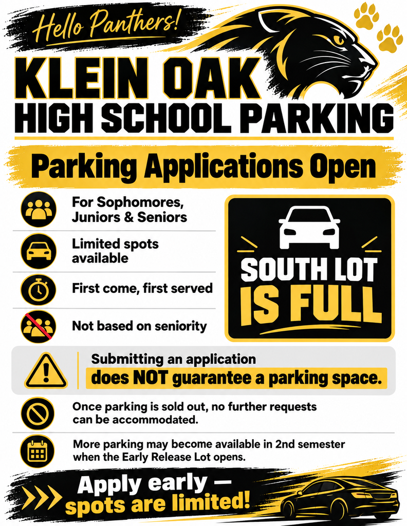 Parking Applications Open
