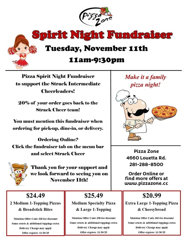 Spirit Night Fundraiser 11-11-25