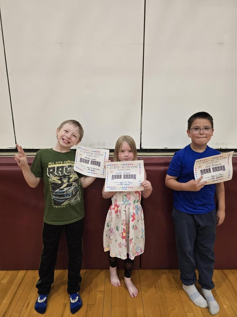 May 1st, students of the week!
