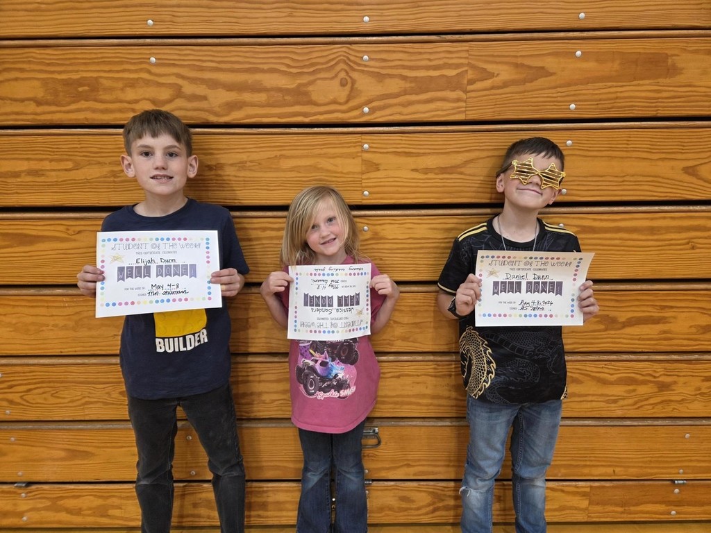 Elementary Students of the Week!